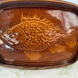 Plat poisson Faïencerie Saint Clément 1304 France