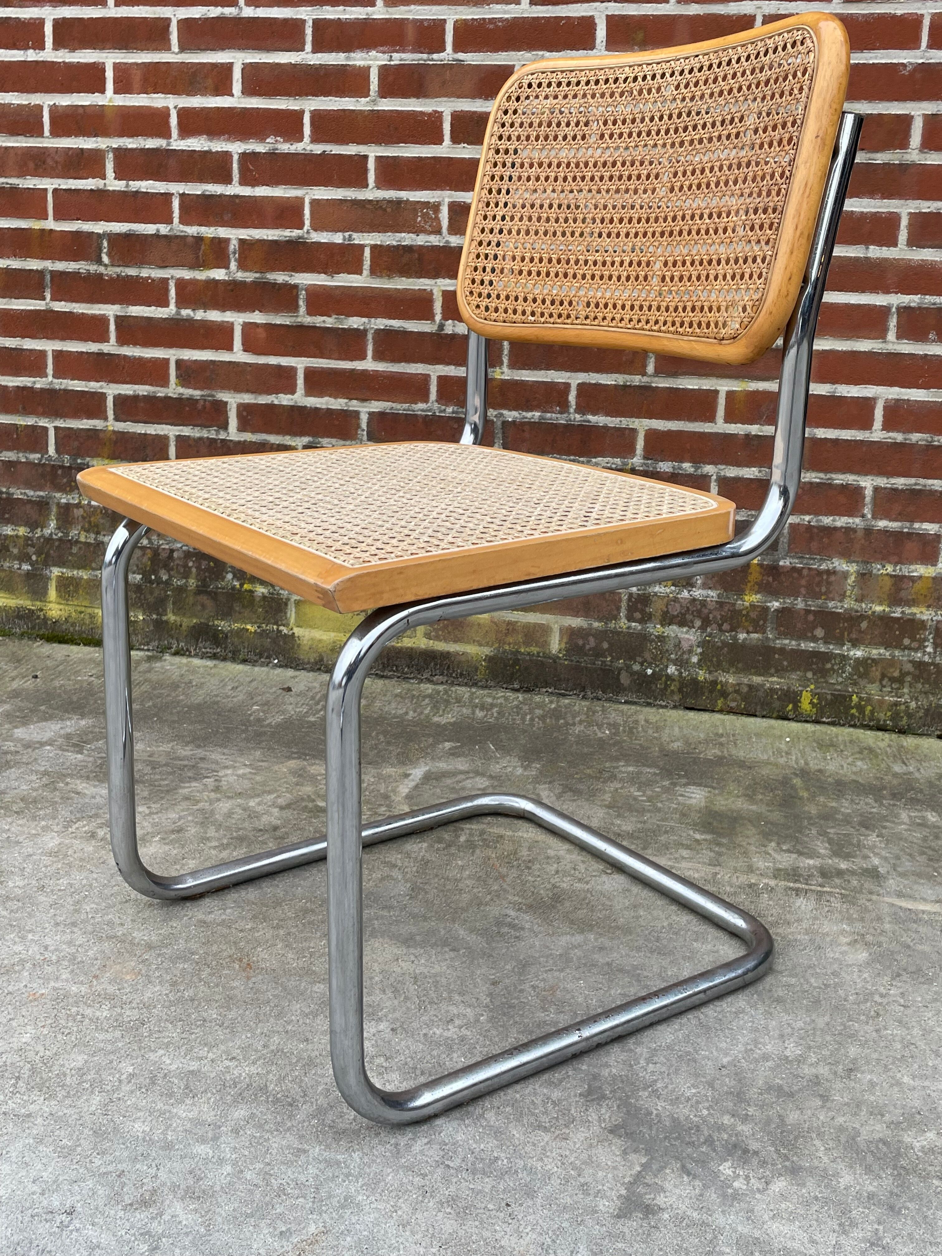 Cesca design chair model b32 in chrome