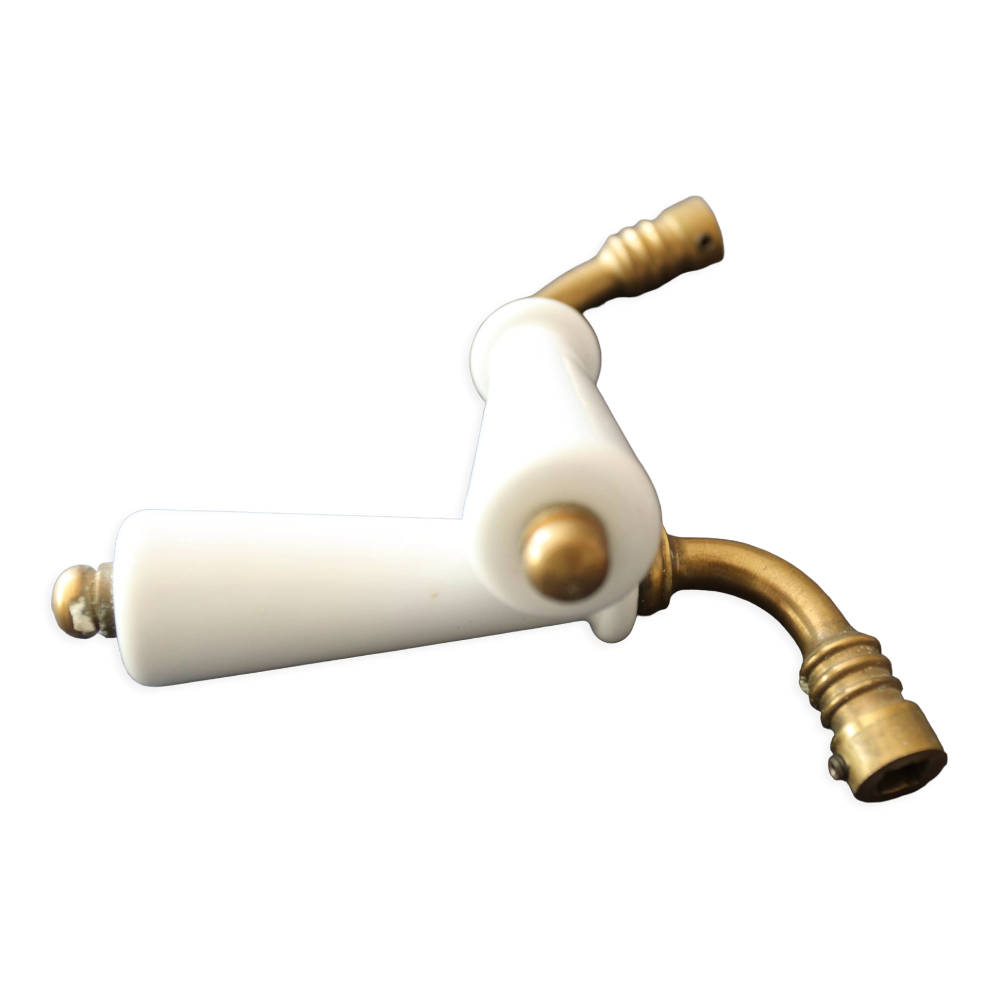 Set of two porcelain door handles