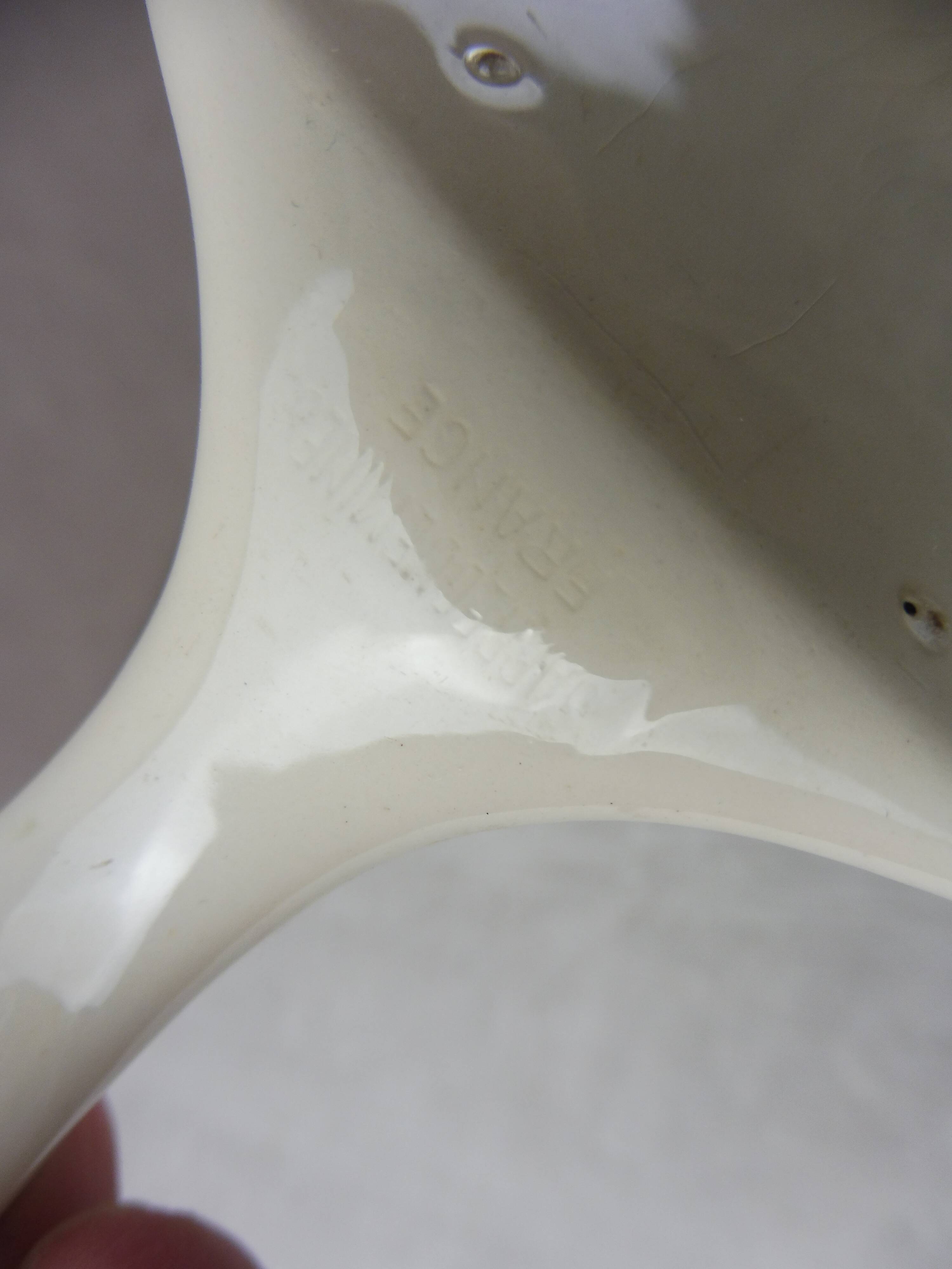 Old pie shovel, flower decoration, Selestat, from Sarreguemines