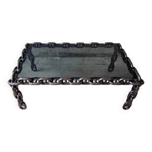 Table à chaînes brutaliste, - 1970