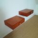Paire de chevets muraux