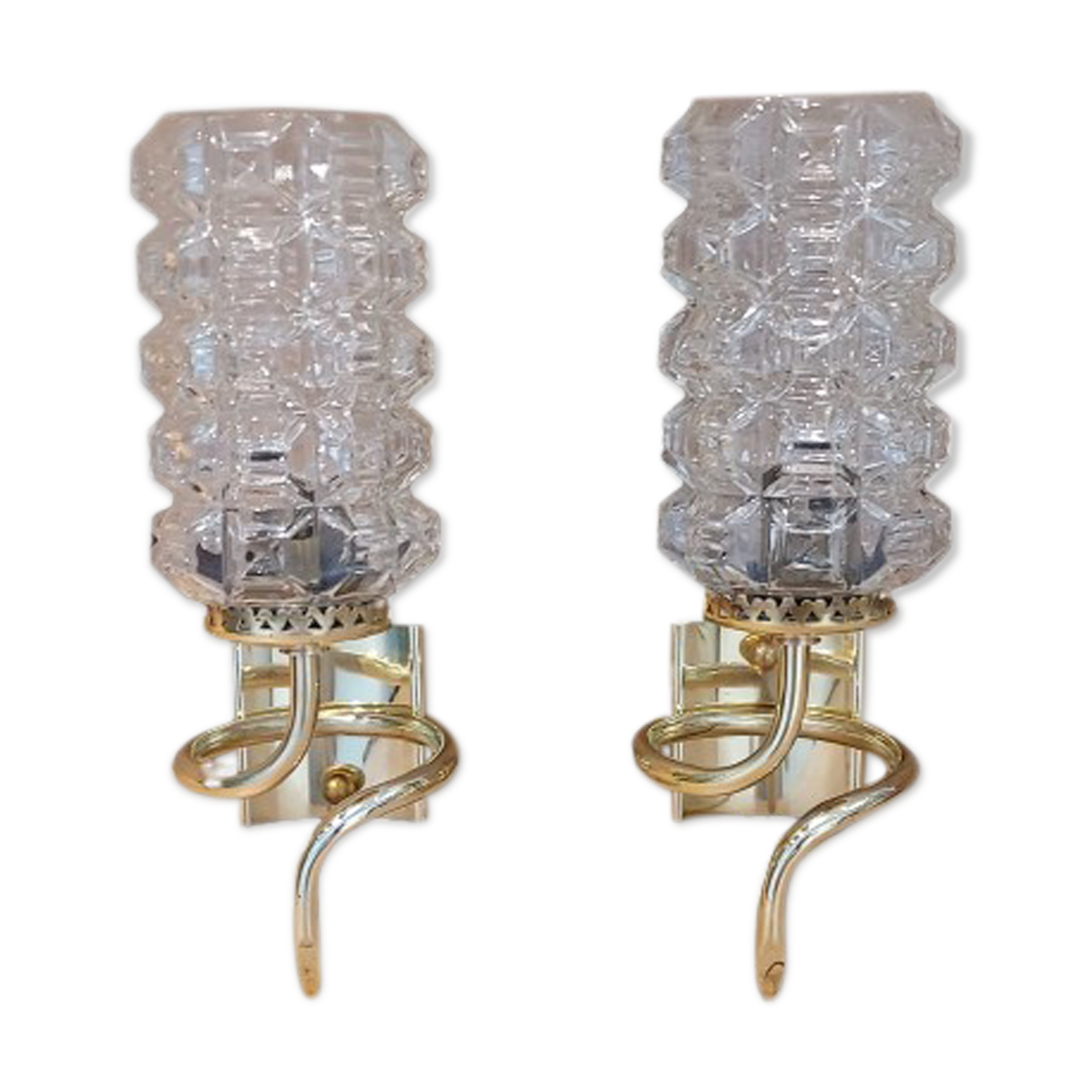 Pair of wall lamps 50s - 60s