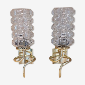 Pair of wall lamps 50s - 60s