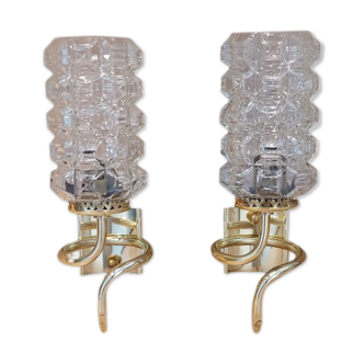 Pair of wall lamps 50s - 60s