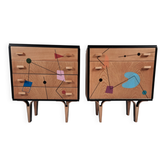 Tables de chevet, années 1970, lot de 2