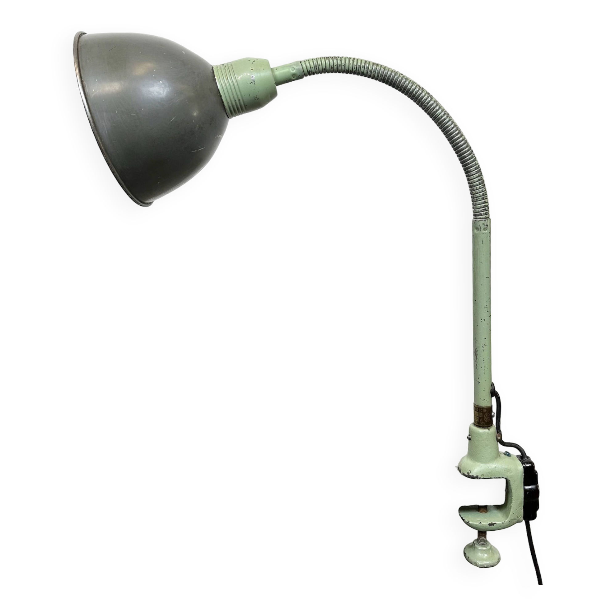 Lampe de Bureau Industrielle à Col de Cygne de Instala Děčín, 1960s