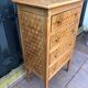 Commode art deco 1930 marqueterie damier