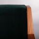Danish midcentury modern green velvet daybed, 1960s
