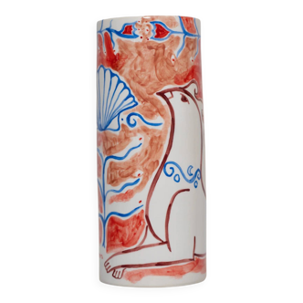Griffin & Shell - Ceramic vase