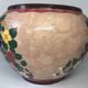 Cache pot floral decoration signed J. Massier Vallauris vintage