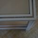 Mid century pierre vandel cream aluminium two-tier side table 1970s
