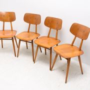 Mid century dining chairs Ton, set of four, 1960