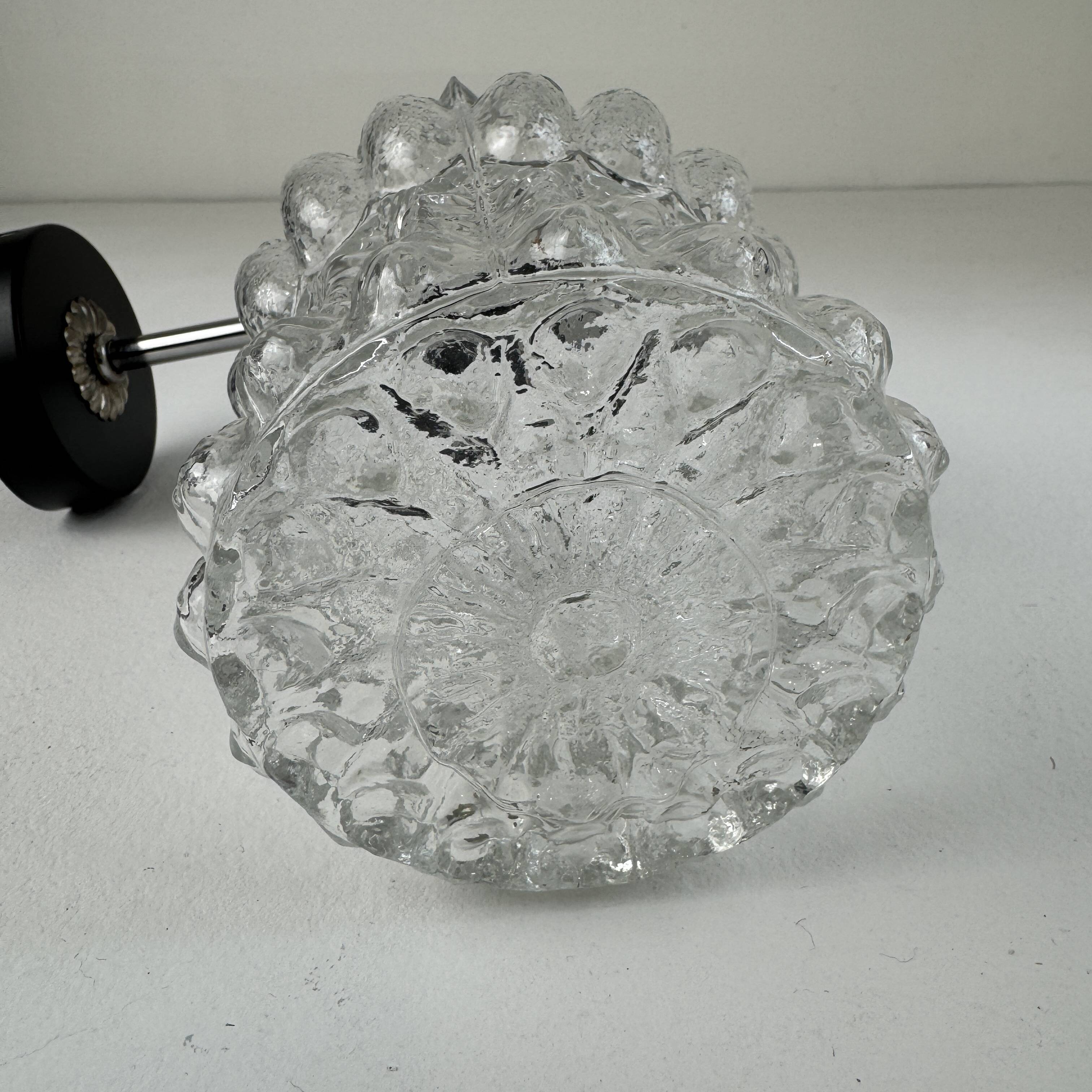 Vintage metal and glass wall light.