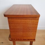Vintage teak bedside table