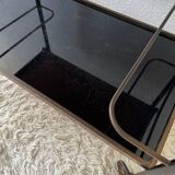Black plexi serving trolley from the 70s