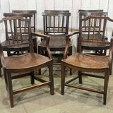 19th century elm and oak table