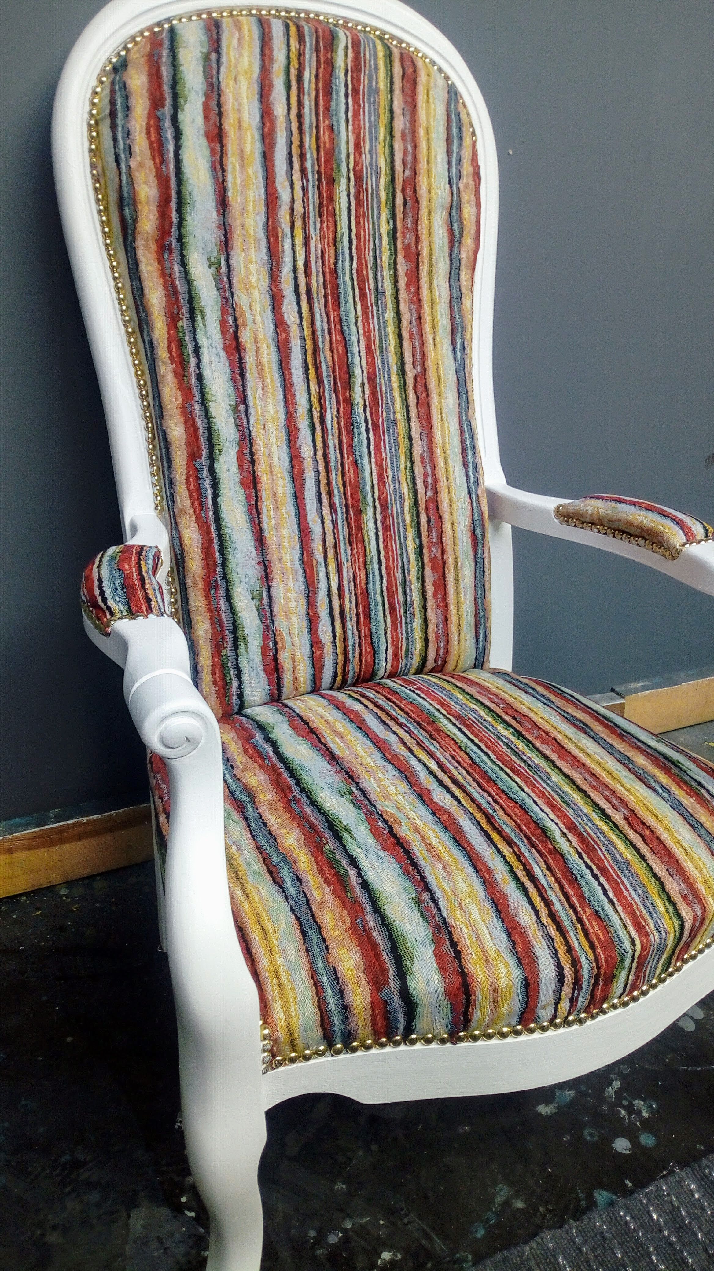 Fauteuil voltaire blanc