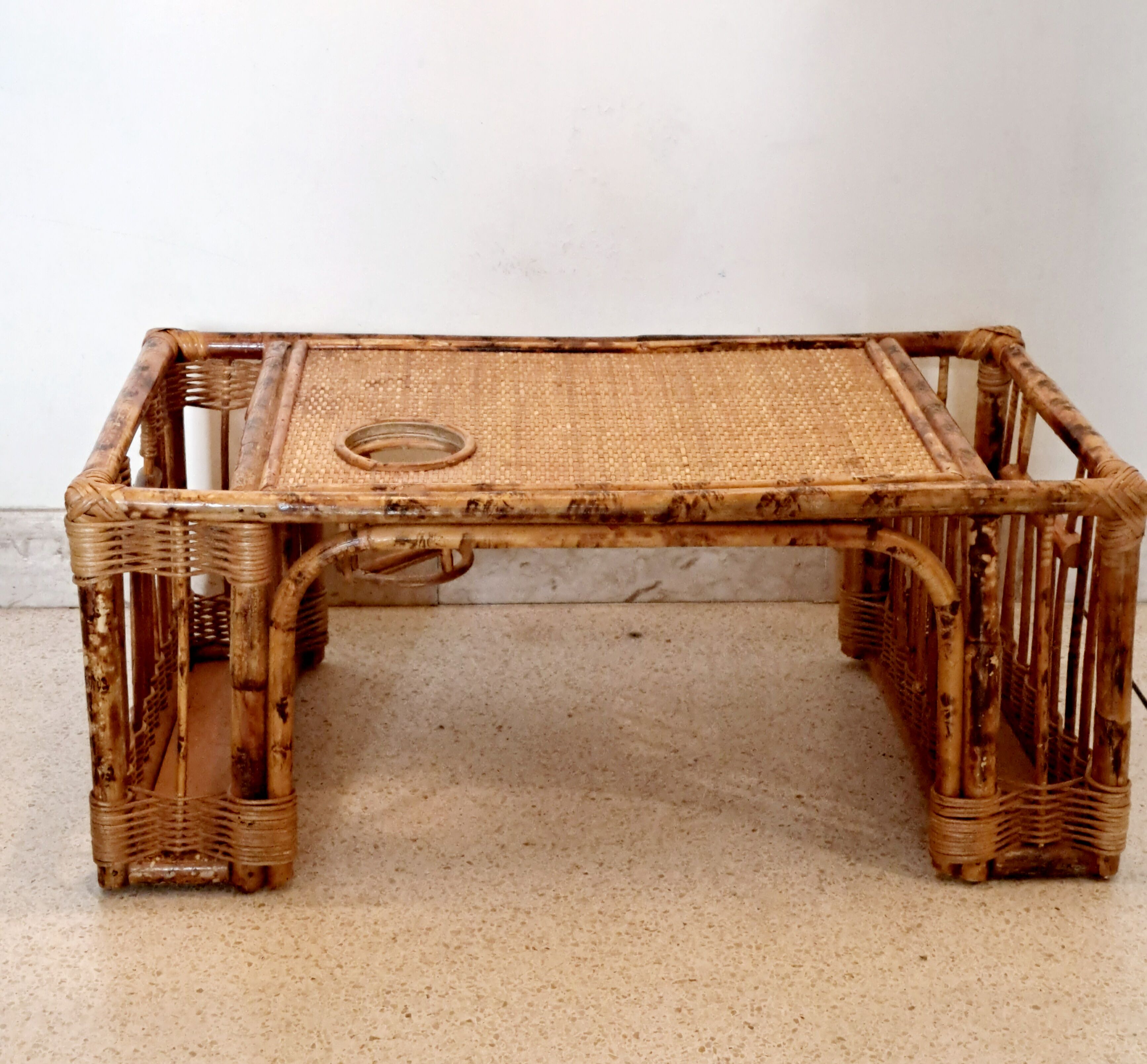 Rattan breakfast tray