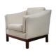 Fauteuil en laine 1970 's mid century danois