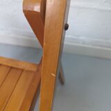 Paire de chaises pliantes en hêtre