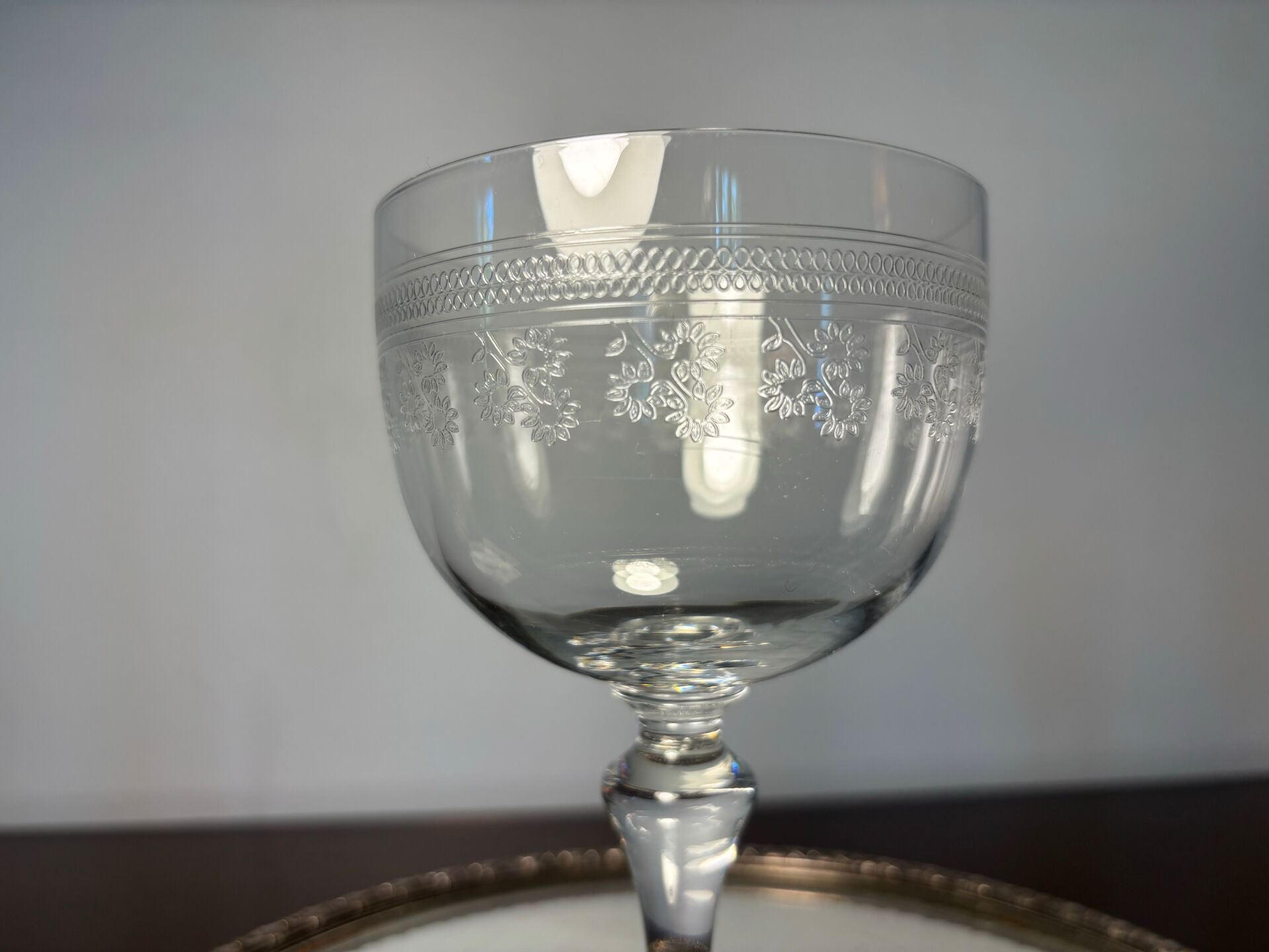 Water glass Baccarat Pompadour model before 1936
