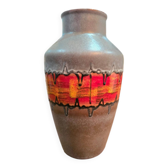 German Fat Lava Vase – Glazed ceramic – Germany, 1960s–1970s