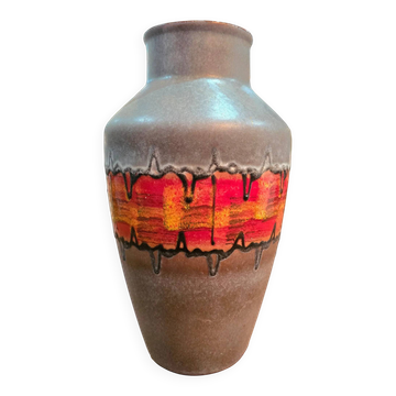 Vase allemand Fat Lava – Céramique émaillée – Germany, années 1960–1970