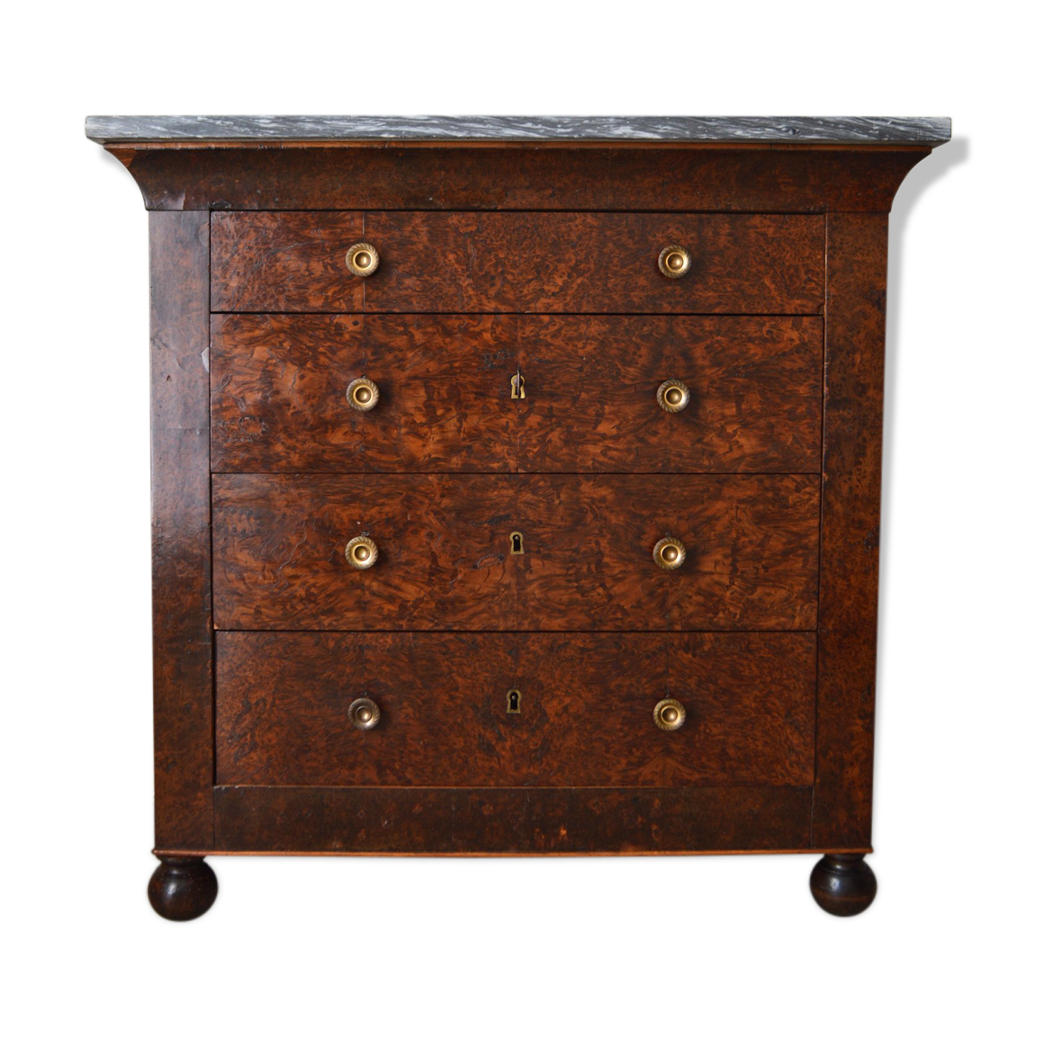 Charles X Cchest of drawers in Cedar Magnifier circa 1830