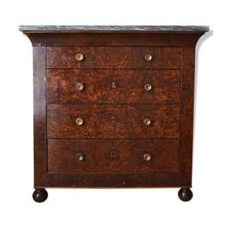 Charles X Cchest of drawers in Cedar Magnifier circa 1830
