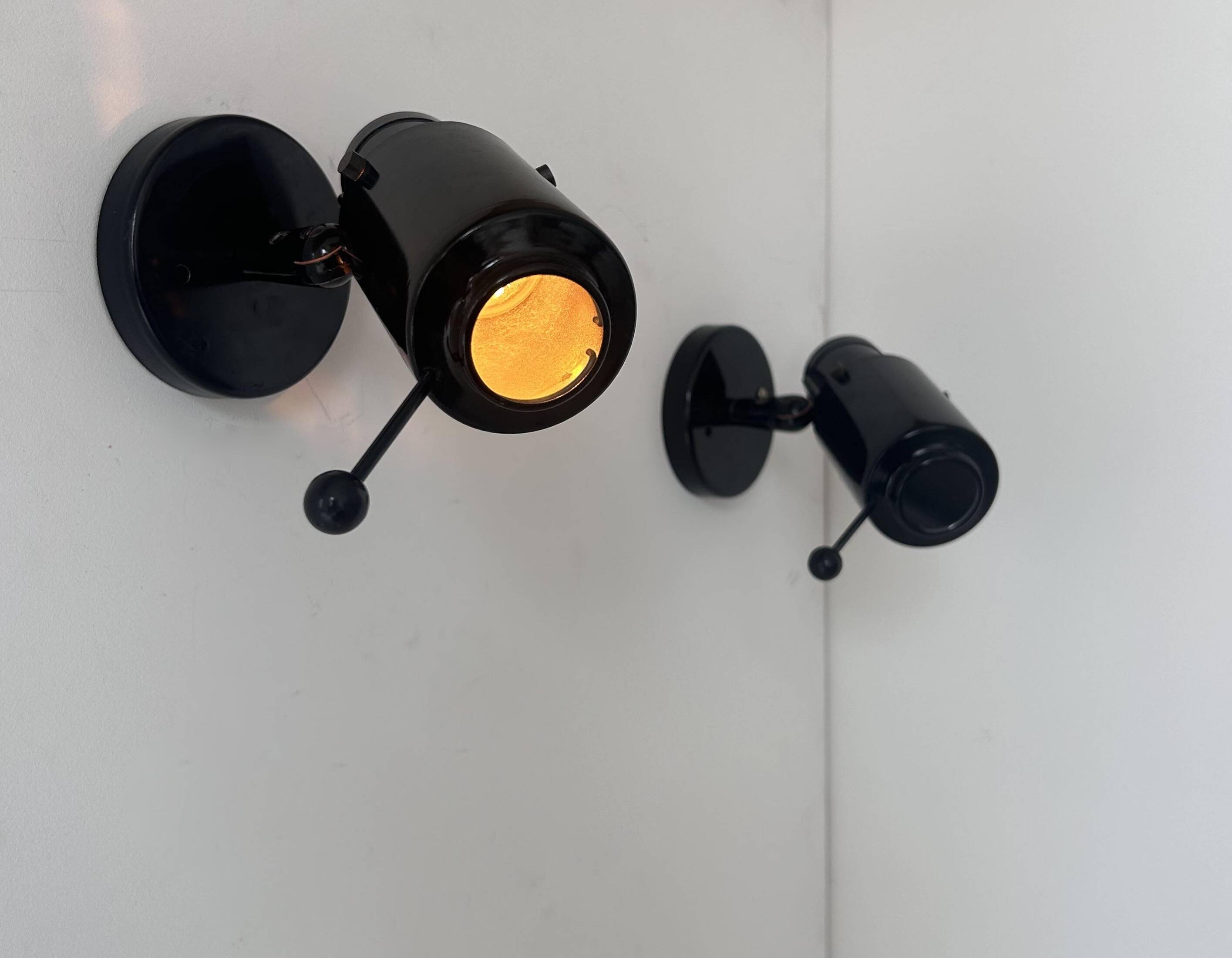 Pair of vintage Zodiac wall lights, Jacques Biny Lita 1965
