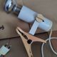 White clamp spotlight Targetti Sankey 1970s