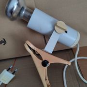 White clamp spotlight Targetti Sankey 1970s