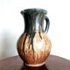 Ceramic pitcher signed vintage