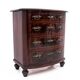 Walnut chest of drawers, Northern Europe, circa 1890. After renovation.