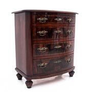 Walnut chest of drawers, Northern Europe, circa 1890. After renovation.