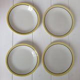 4 plates (2 deep, 2 flat)