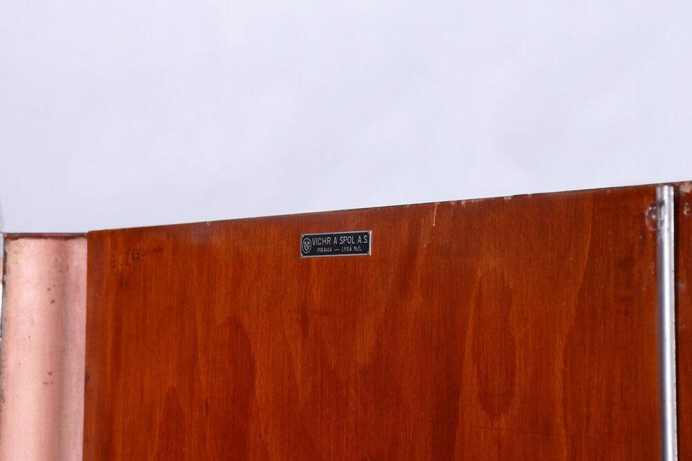 Bauhaus Walnut Wardrobe attributed to Vichr a Spol, Czechia, 1939