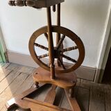 Wooden spinning wheel