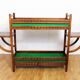 Art Deco planter in wood and zinc