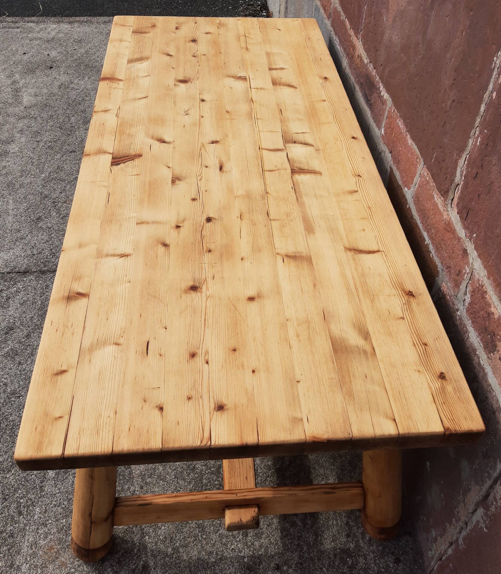 Brutalist table by Georges Robert (2 metres)