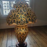 Camel leather lamp