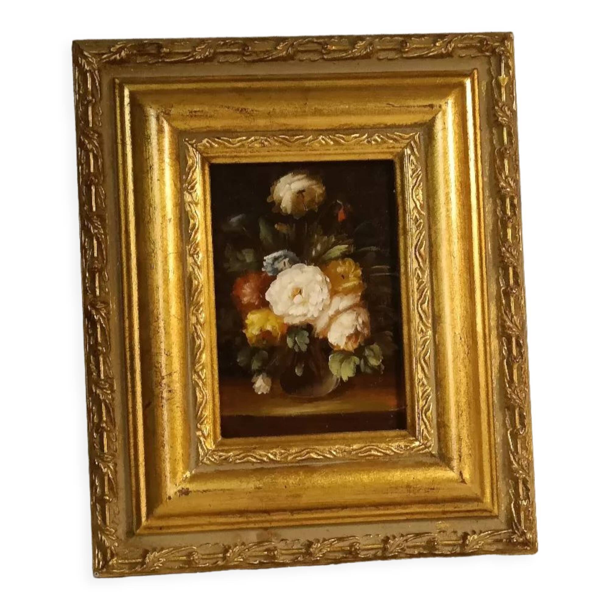 Tableau ht sur panneau roses