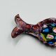 Vintage Fish Bowl Enamel on Copper Modernist 70s