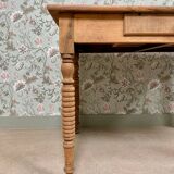 Antique table with turned legs (renovated)