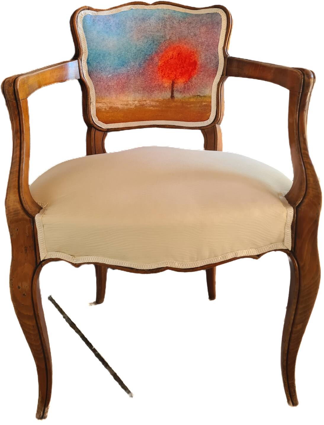 Armchair with armrests in Louis XV style