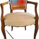 Armchair with armrests in Louis XV style