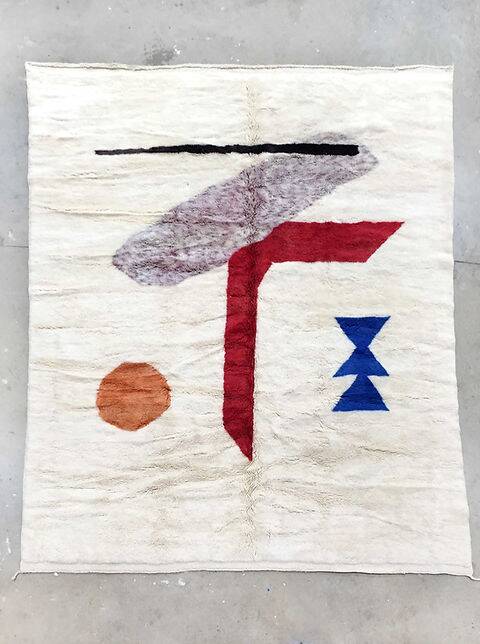 Traditional handmade Beni Ouarin rug size 150 x 250 cm