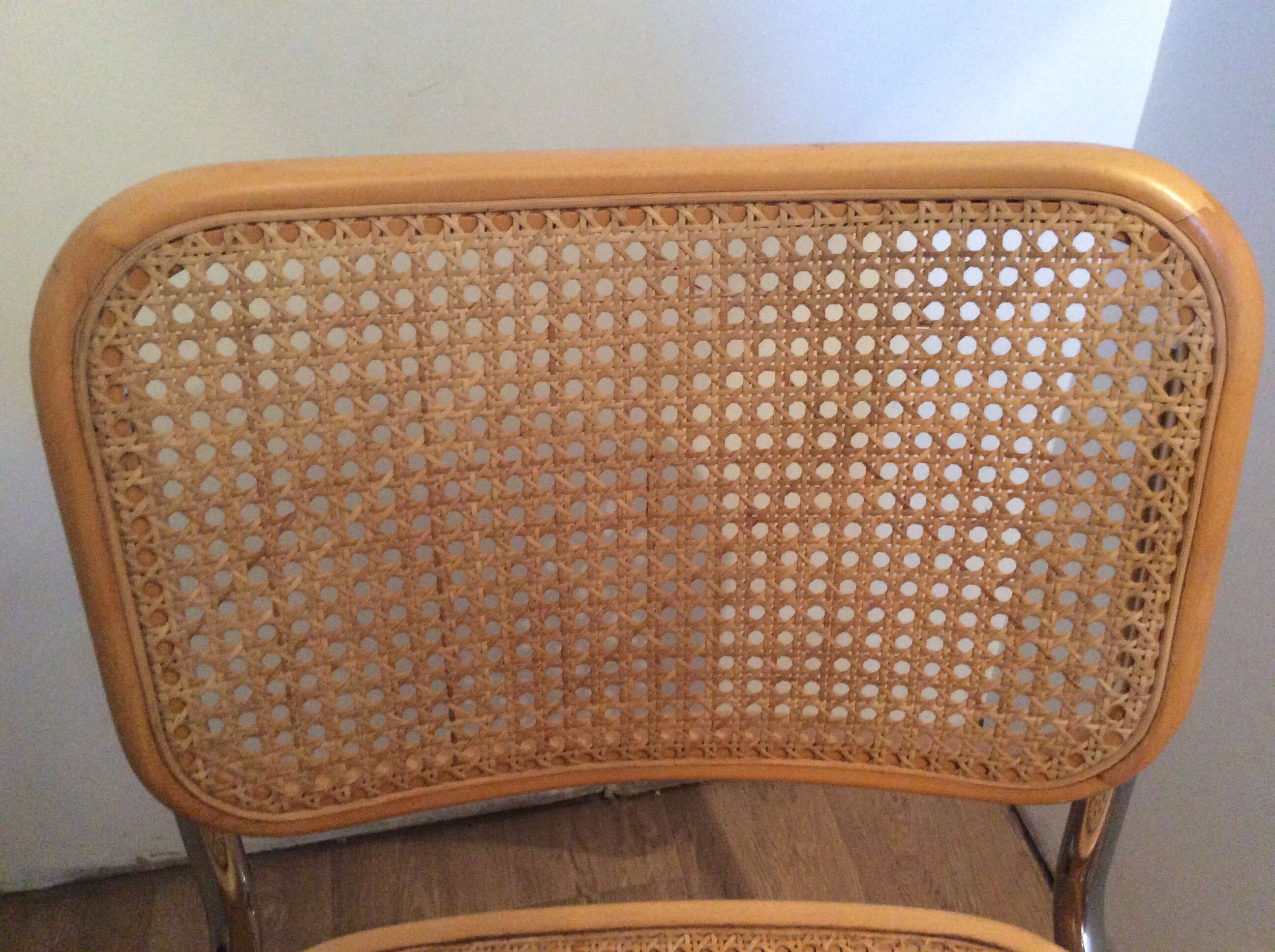Pair of chairs Marcel Breuer Cesca B32