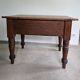 Rustic antique French farmhouse work table, Louis Philippe island